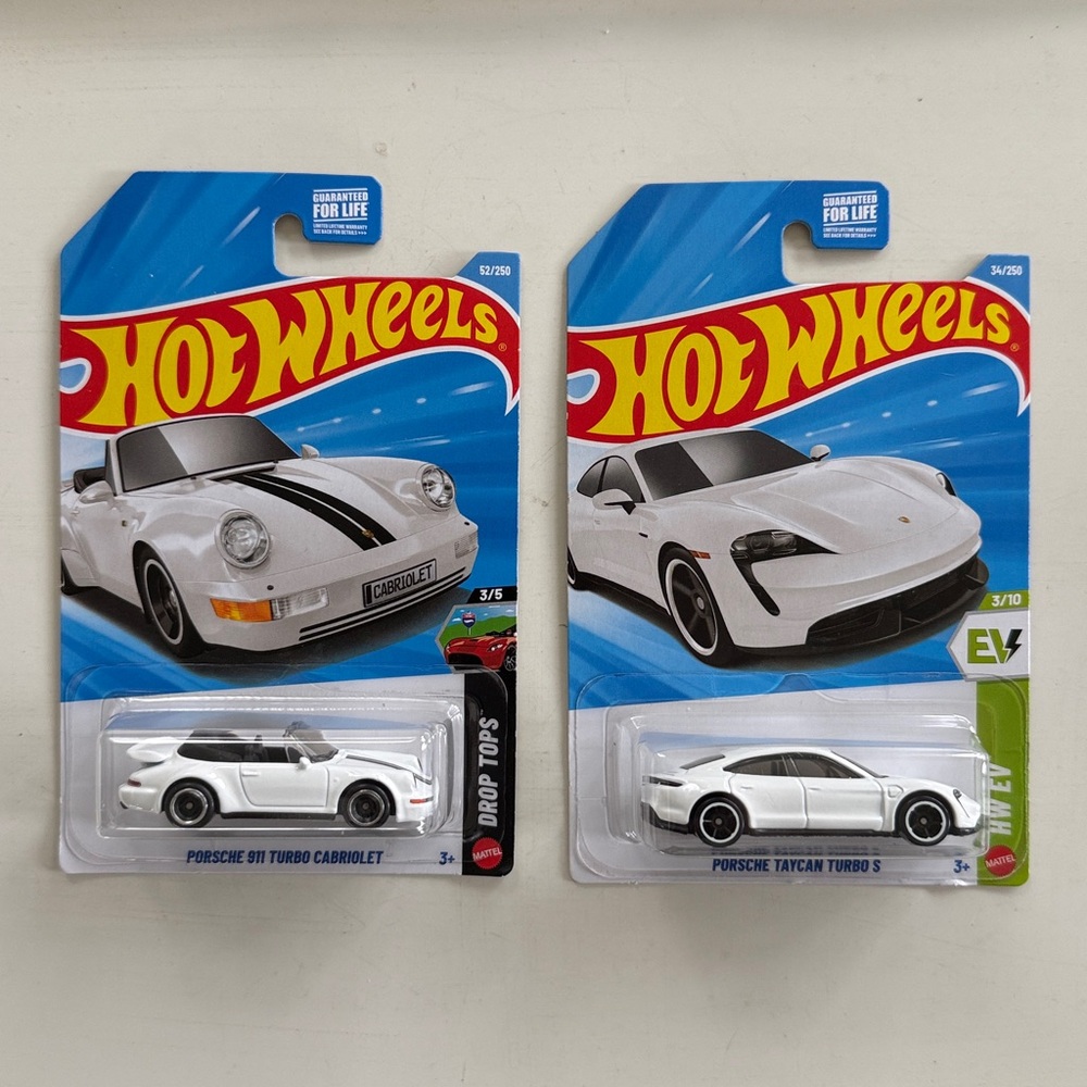 Hot Wheels Porsche Matchbox Cars Set of 2 - NEW